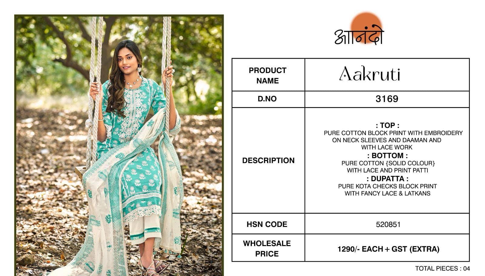 Aakruti 3169 Anando By Jay Vijay Linen Printed Salwar Kameez Wholesale Clothing Suppliers In India